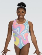 GK Summer E4956 Simone Biles hihaton voimistelupuku sublimoitu subfuse, nylon/spandex